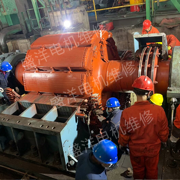 淮北大型电机维修现场